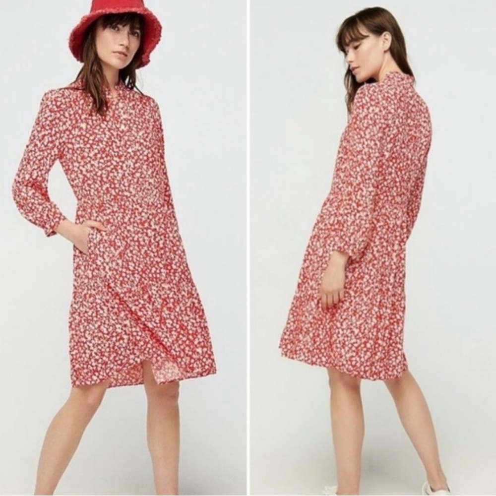 J.Crew Shirtdress in tossed bouquet print Size XS